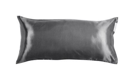 Beauty Pillow® Original - Satijnen Kussensloop - Antracite - 80x40 (Duitse maat)